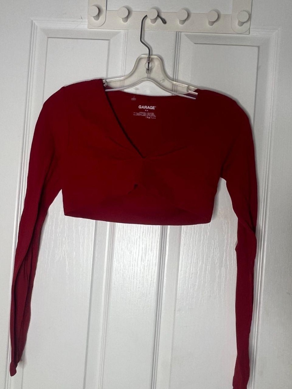 *DISCONTINUED* Garage V Neck Plunge Crop Top